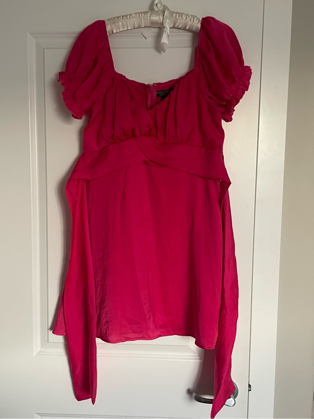 adorable hot pink doll style dress